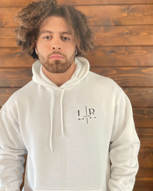 Men's White Hoodie | 4 Year Anniversary
