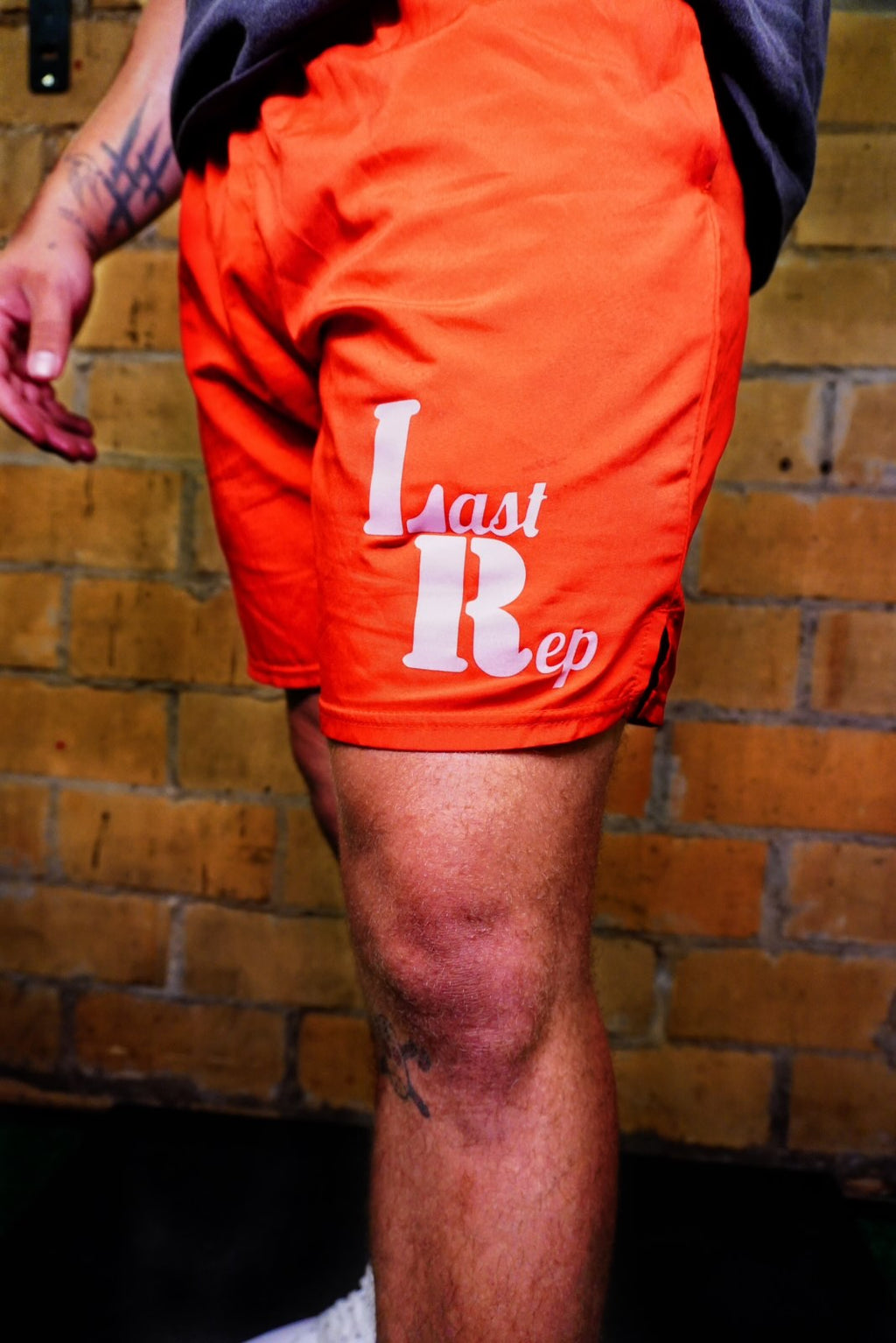 Last Rep red shorts